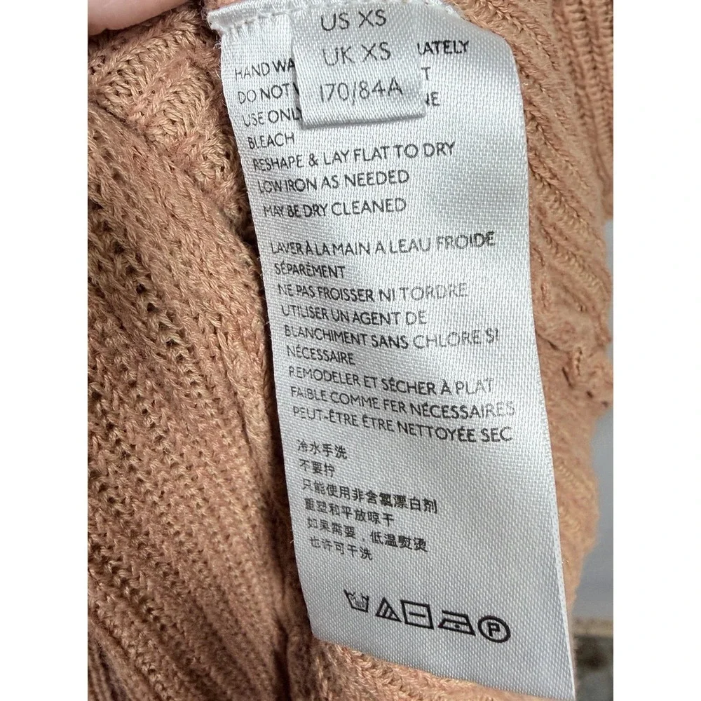 Free People Making Waves Cardigan XS Oversized Boho Duster Linen Blend‎